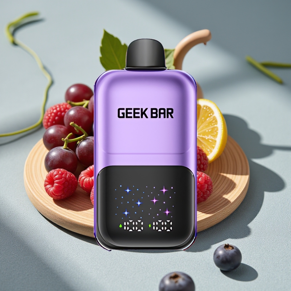 GEEK BAR 2GO 50000 Puffs Dual Tanks Traube & Himbeere