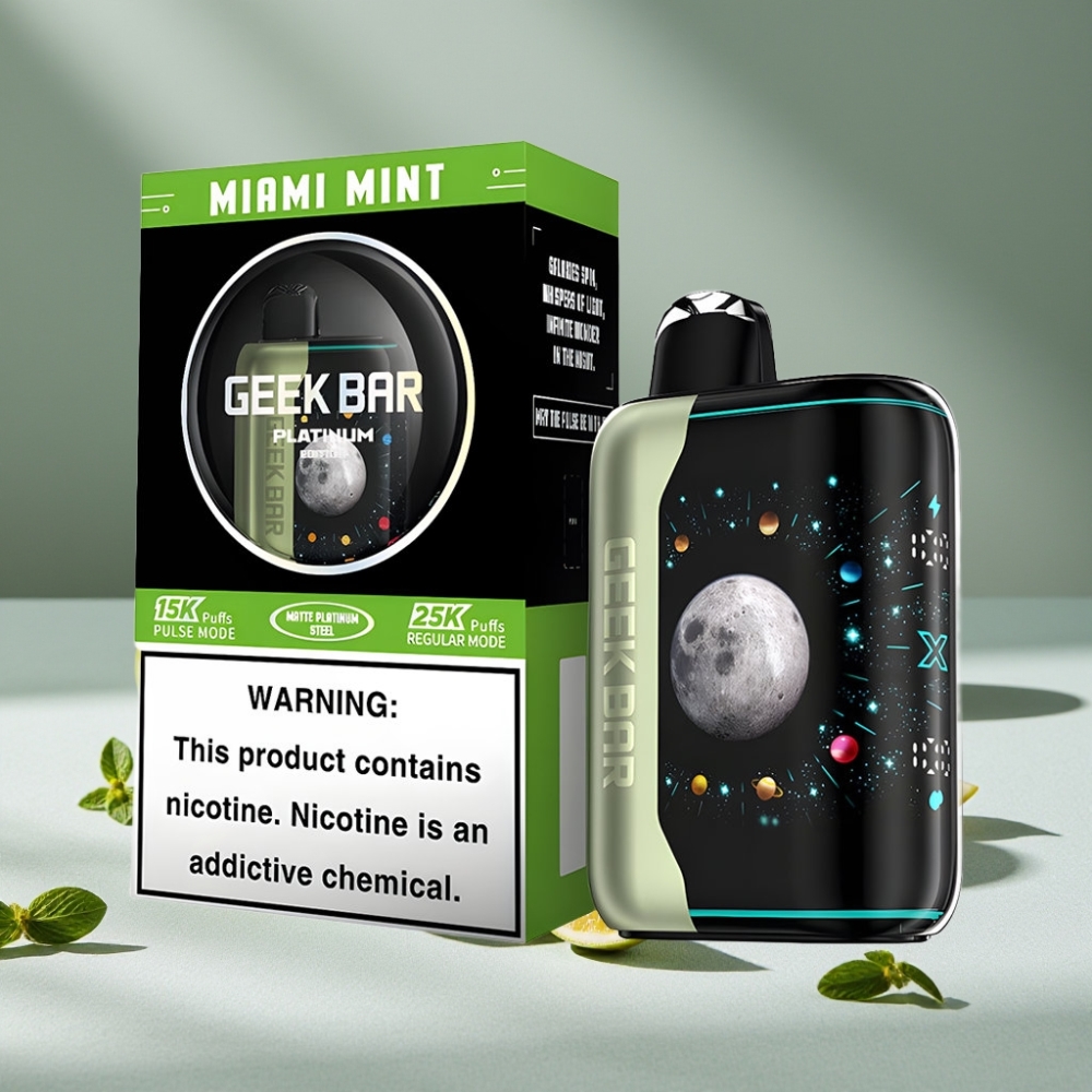 GEEK BAR Platinum Edition 25000 Puffs Miami Minze Dual Mesh Coil