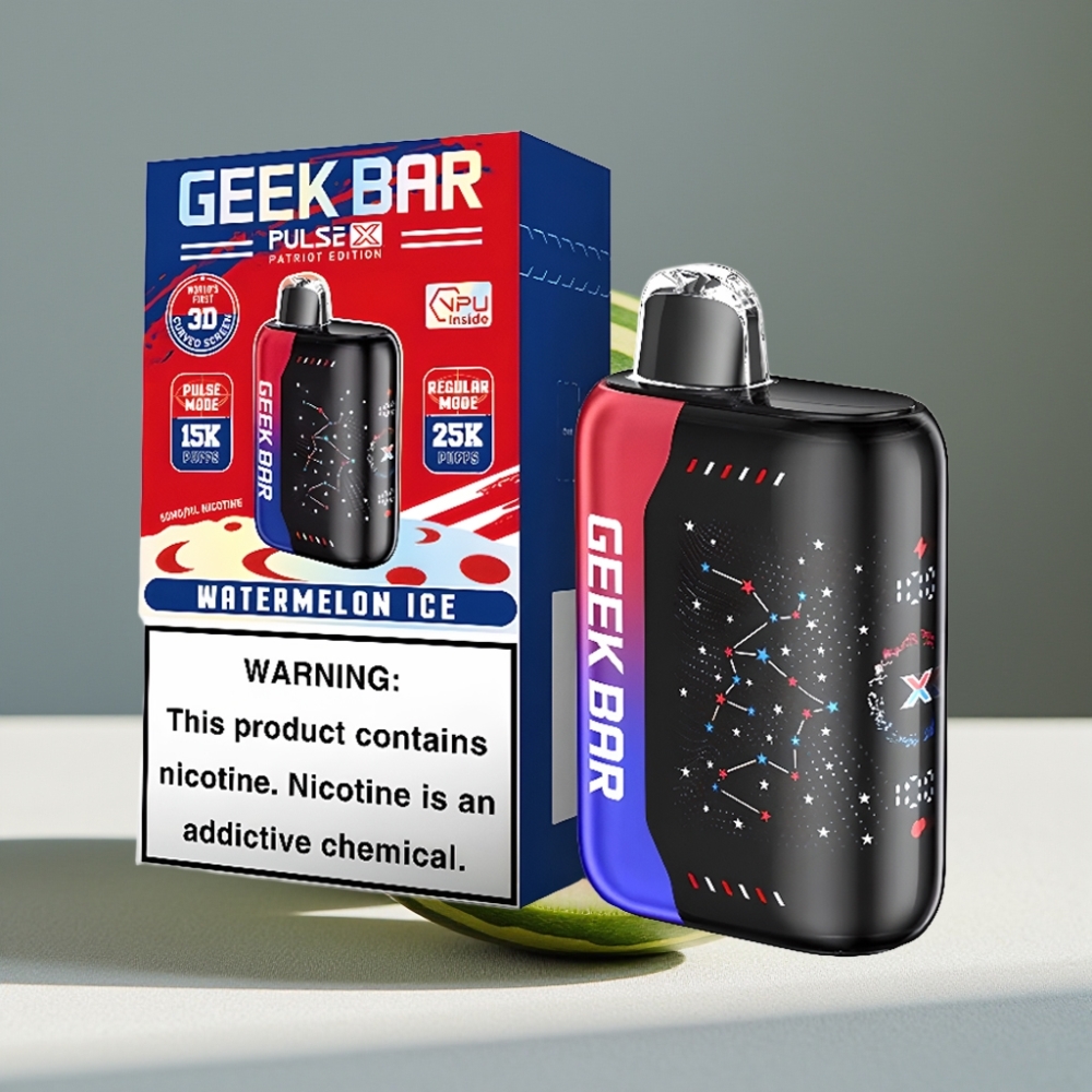 Geek Bar Pulse X 25000 Puffs 18mL Dual Mesh Coil Patriotische Ausgabe
