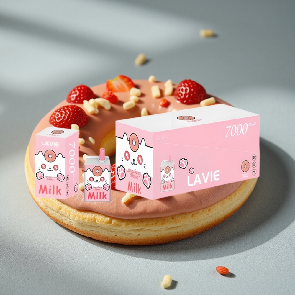 LAVIE Milk 7000 Puffs 16ML Erdbeer-Donut großhandel vapes Austria