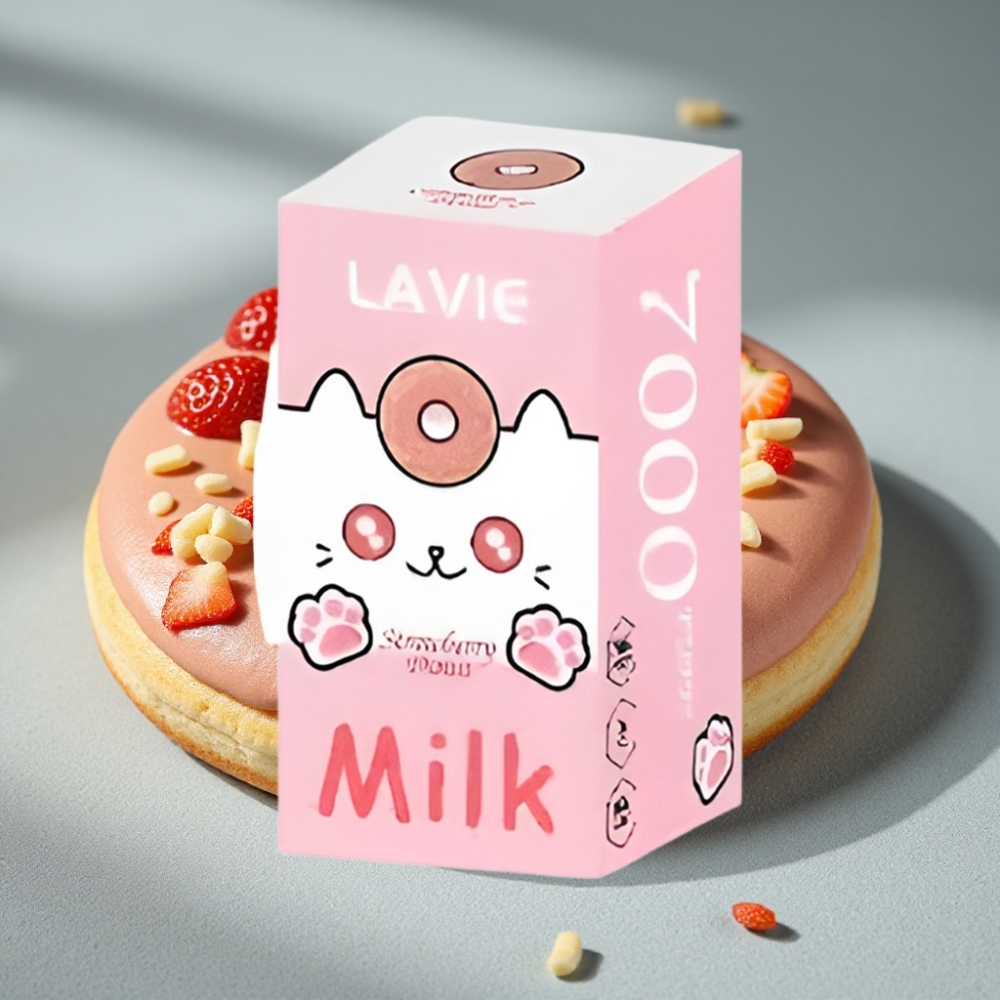 LAVIE Milk 7000 Puffs 16ML Erdbeer-Donut großhandel vapes Austria