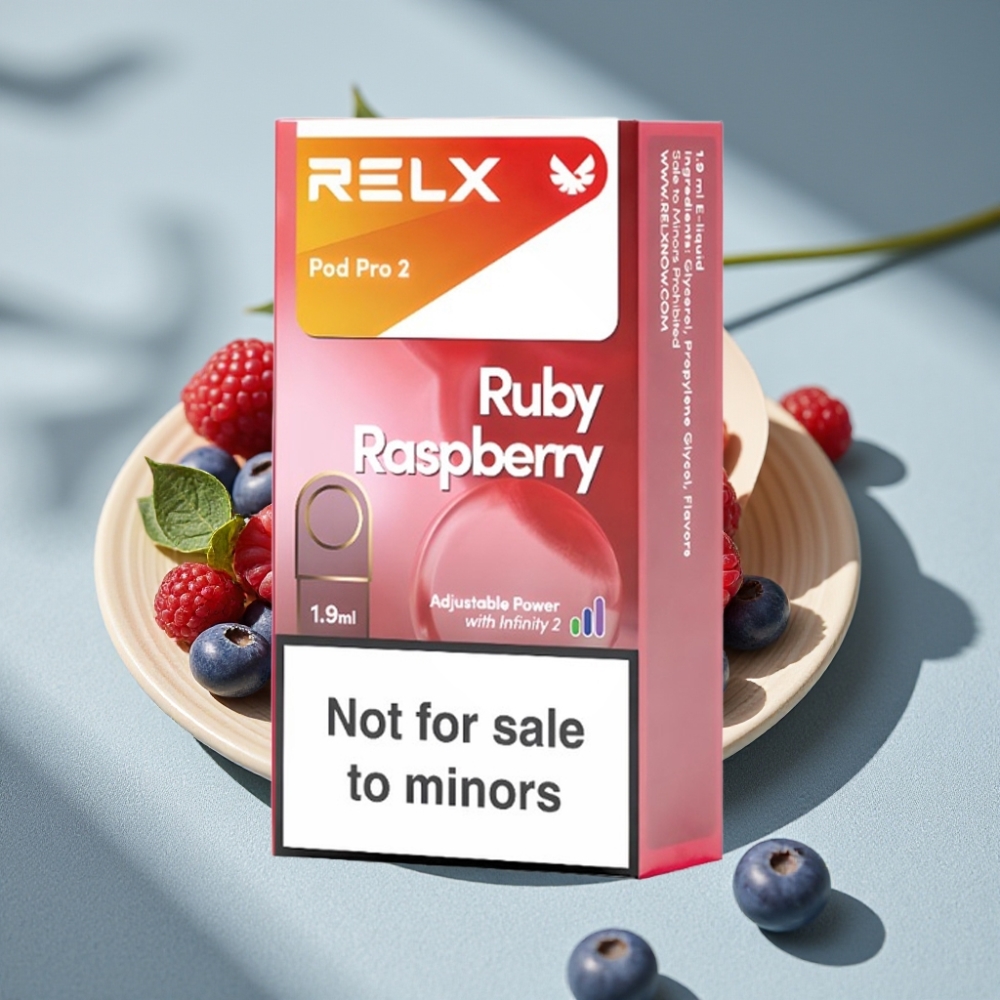 RELX Pod Pro 2 600 Puffs 0% Nikotin Blaue Himbeere großhandel vapes Austria