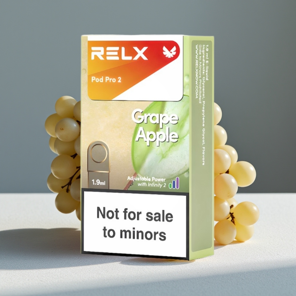 RELX Pod Pro 2 600 Puffs 0% Nikotin Traubenapfel großhandel vapes Austria