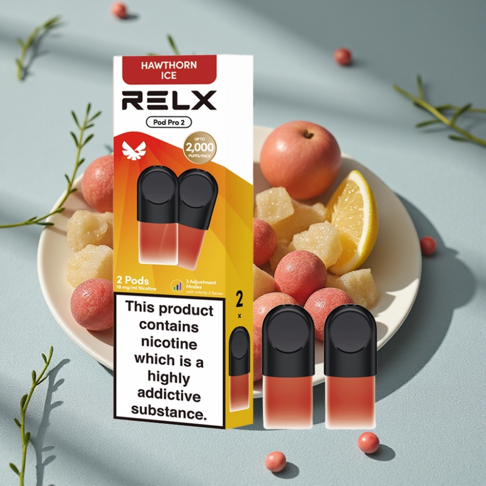 RELX Pod Pro 2 600 Puffs 1,8% Nikotin Weißdorn-Eis großhandel vapes Austria