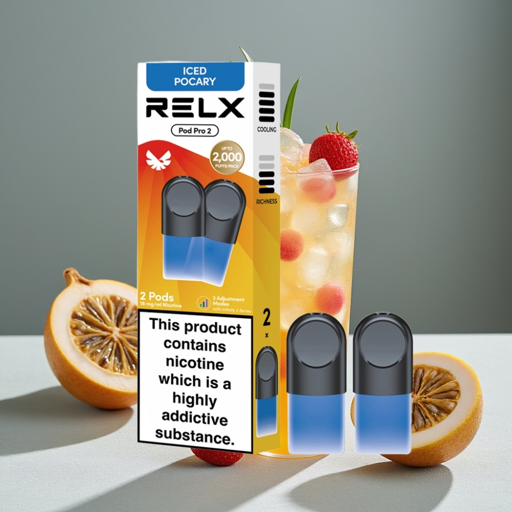 RELX Pod Pro 2 600 Puffs 1,9ml Eistee-Pocary großhandel vapes Austria