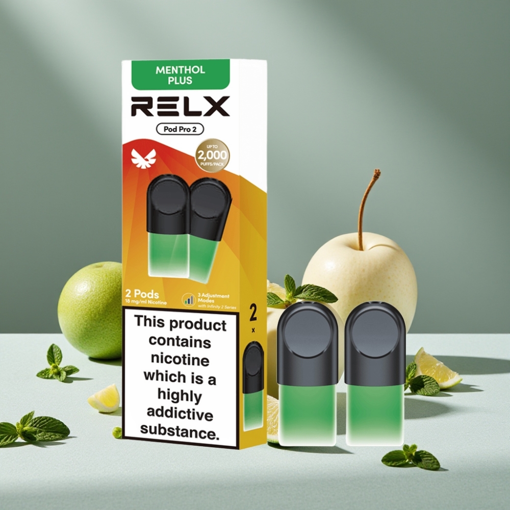 RELX Pod Pro 2 600 Puffs 1,9ml Minze-Menthol Plus großhandel vapes Austria