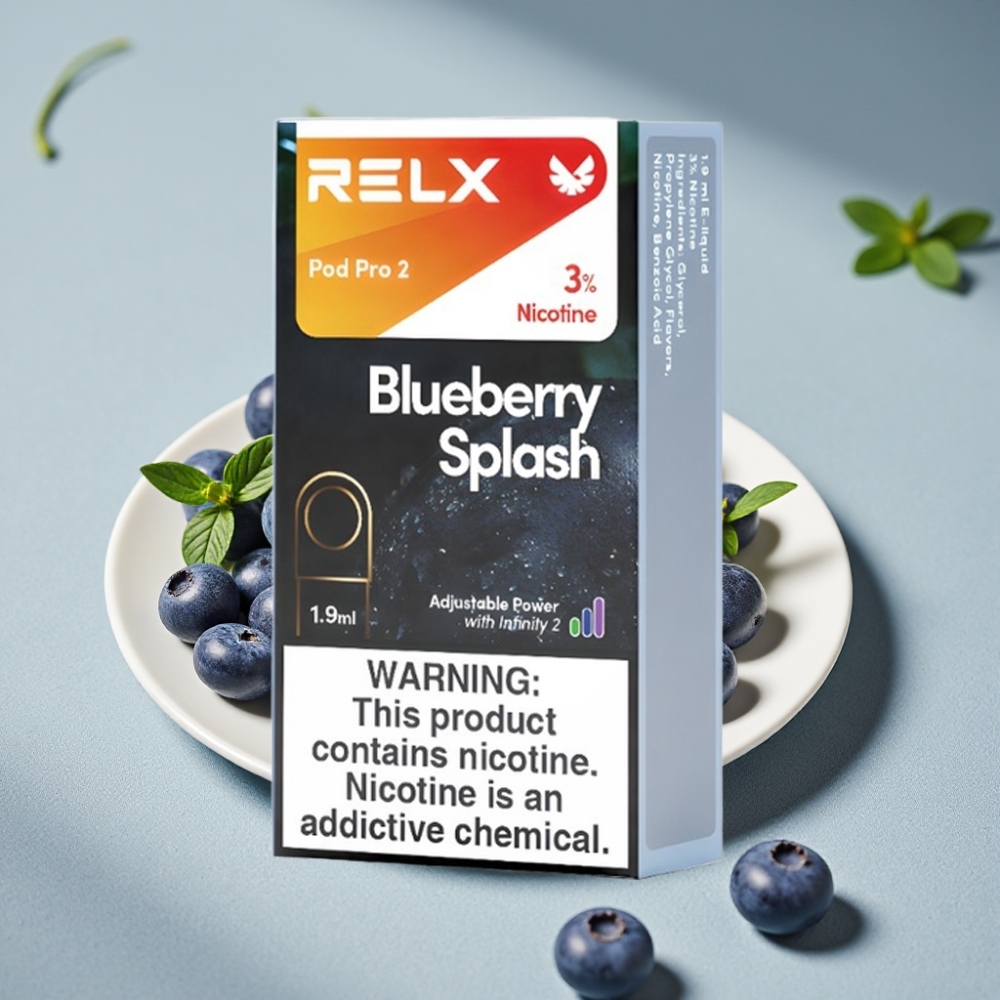 RELX Pod Pro 2 600 Puffs 3% Heidelbeer-Splash großhandel vapes Austria