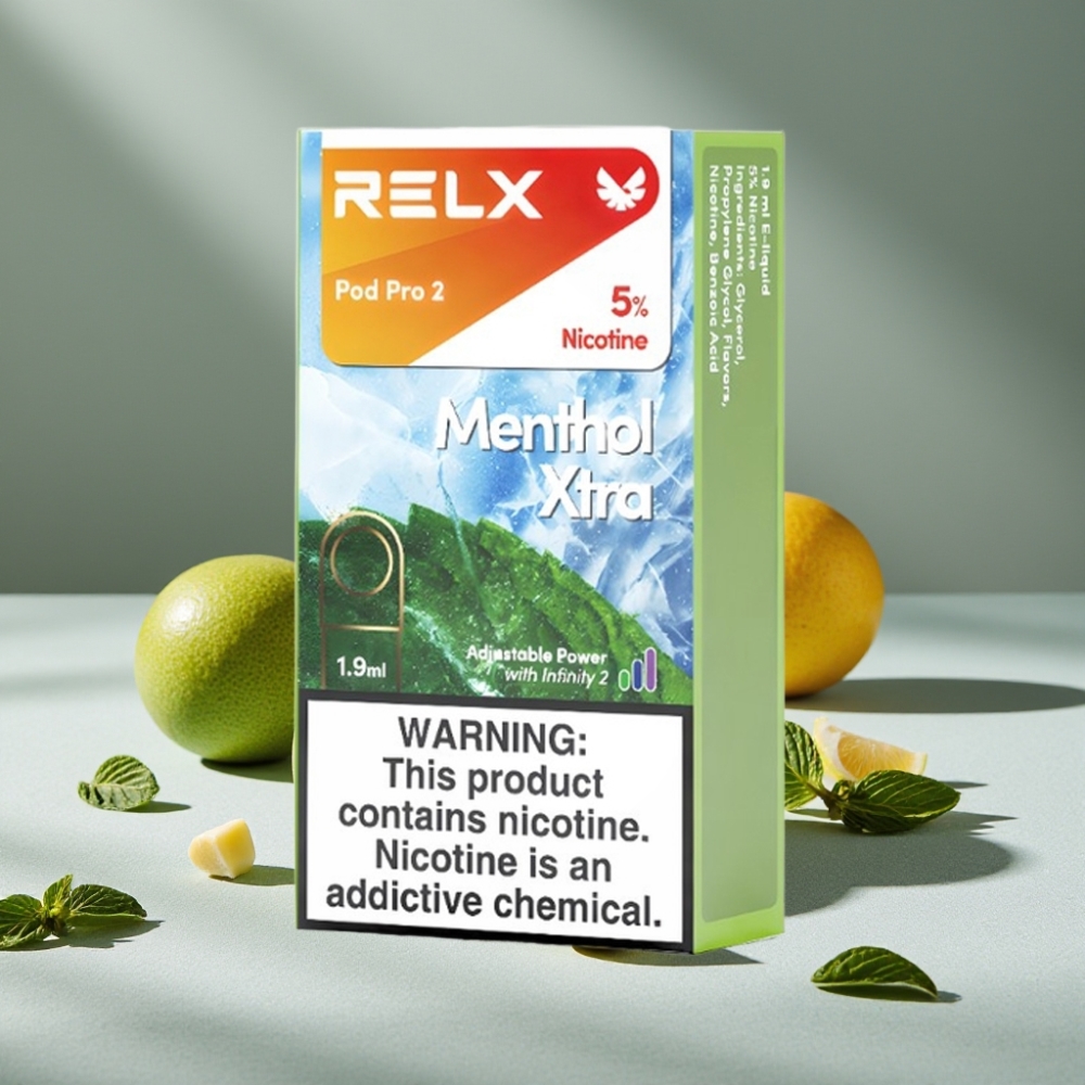 RELX Pod Pro 2 600 Puffs 5% Menthol Extra großhandel vapes Austria