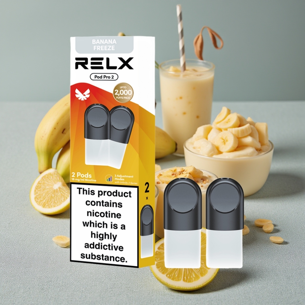RELX Pod Pro 2 600 Puffs Dessert-Bananeneis großhandel vapes Austria