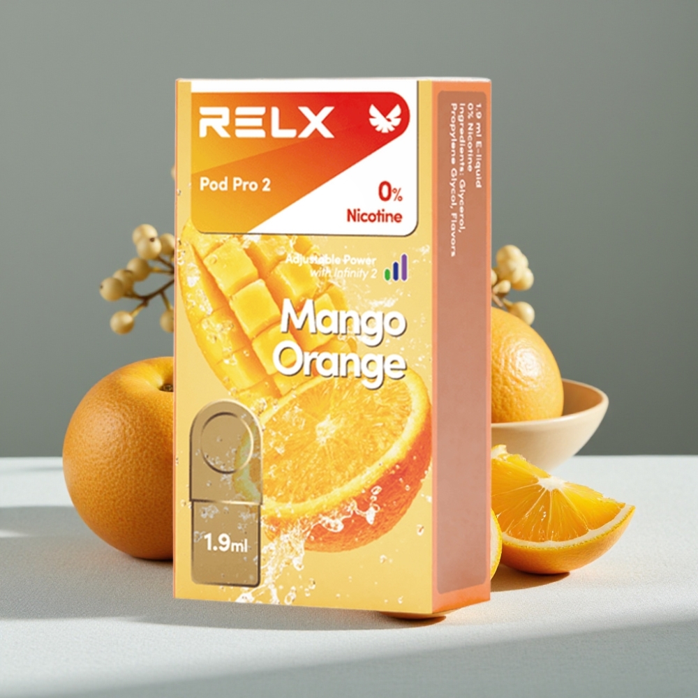 RELX Pod Pro 2 600 Puffs Mangorange 0% großhandel vapes Austria