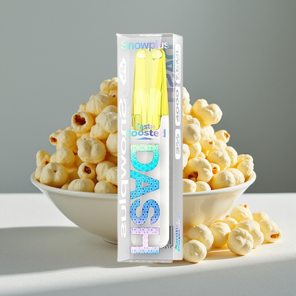 Snowplus Dash 4000 Puffs Keramik 5% Vanille-Popcorn
