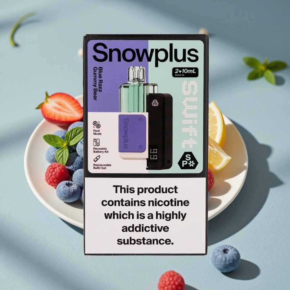 Snowplus Swift 5000 Puffs Dual Mesh Blaue Razz Gummibärchen