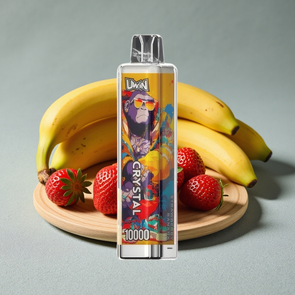 UWIN Crystal 10000 Puffs 18ml Erdbeer-Banane großhandel vapes Austria