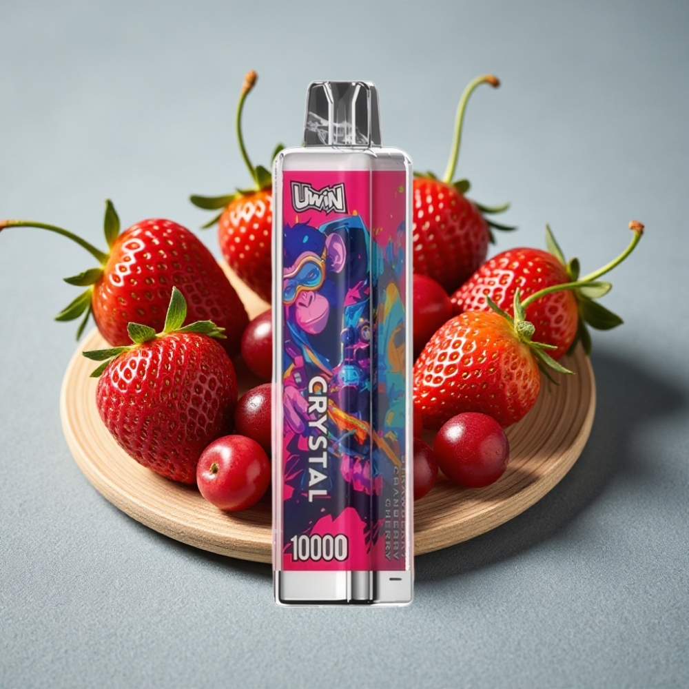 UWIN Crystal 10000 Puffs 18ml Erdbeer Cranberry Kirsche