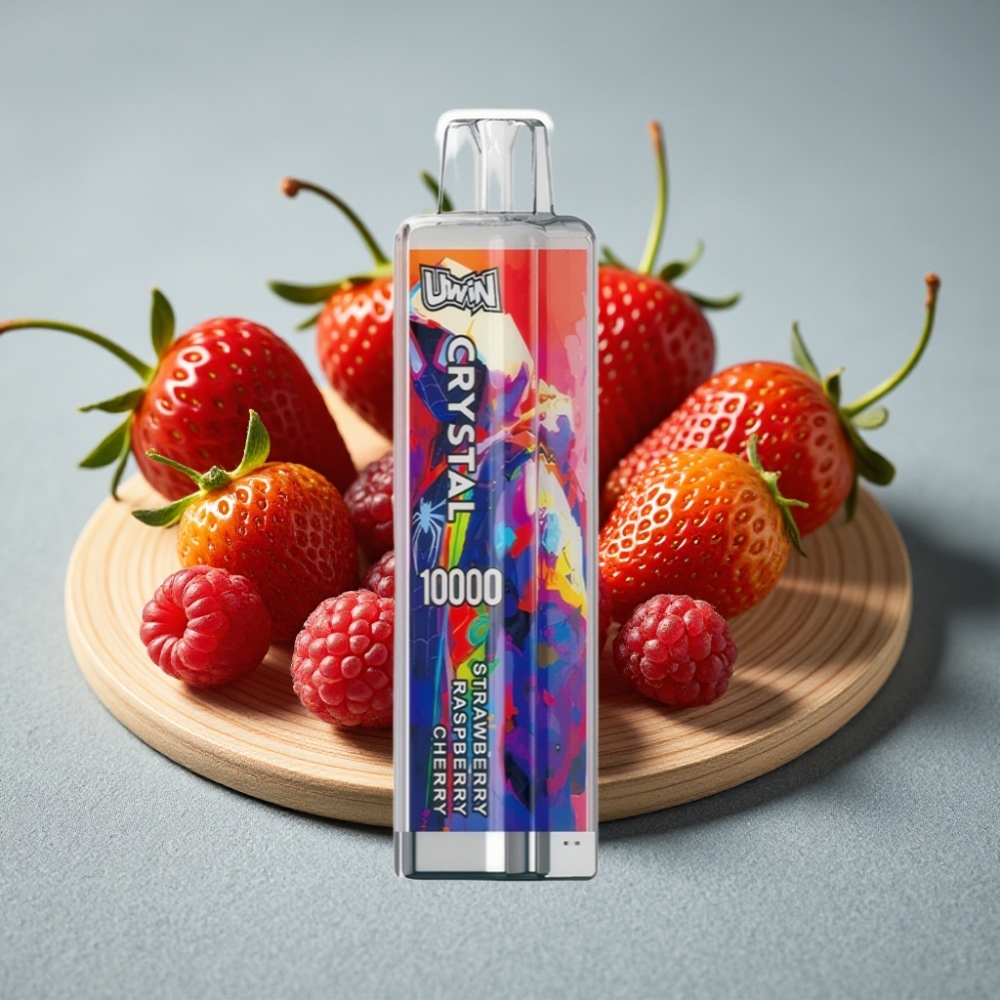 UWIN Crystal 10000 Puffs 18ml Erdbeere Himbeere Kirsche