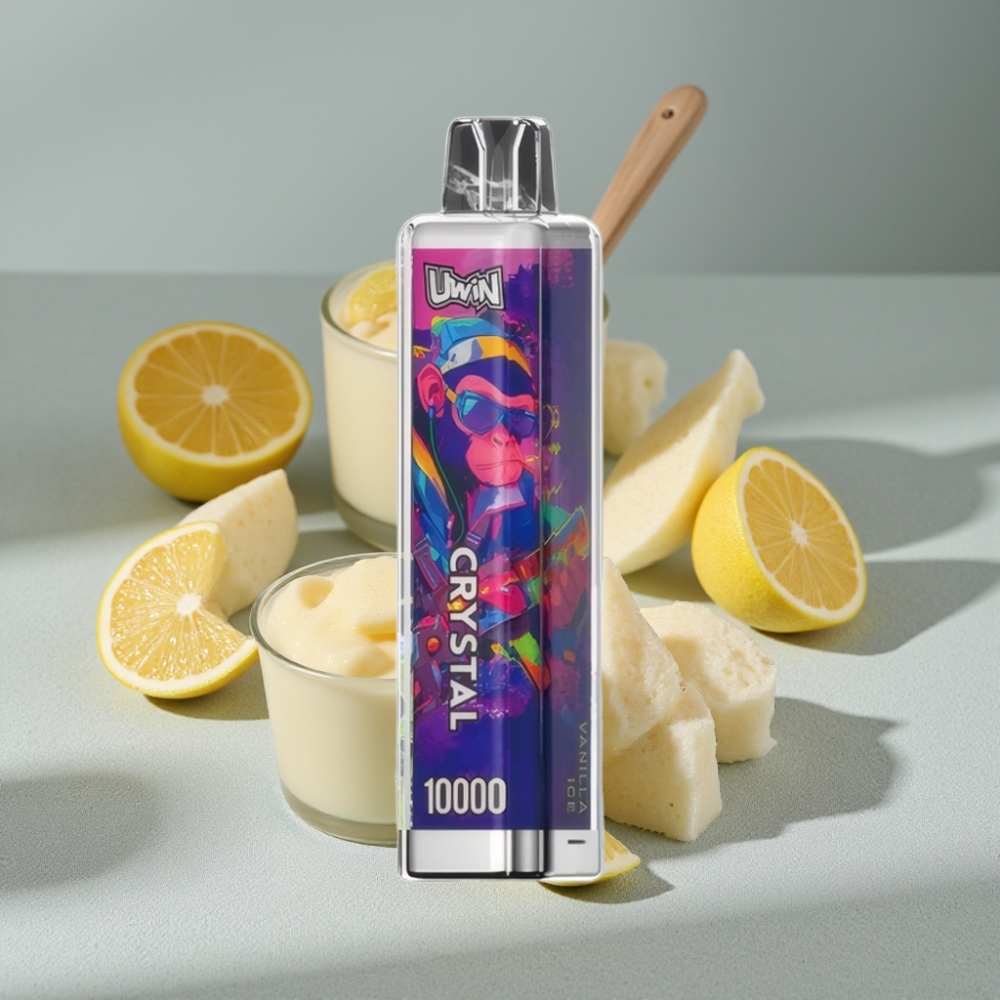 UWIN Crystal 10000 Puffs 18ml Vanille-Eis RGB großhandel vapes Austria