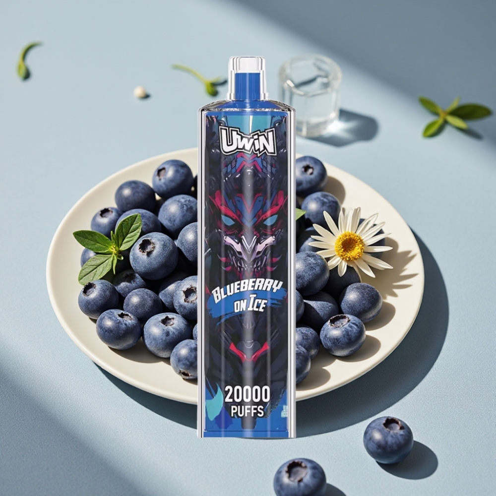 Uwin Shisha Hookah Crystal 20000 Puffs 22ml Blaubeer-Eis