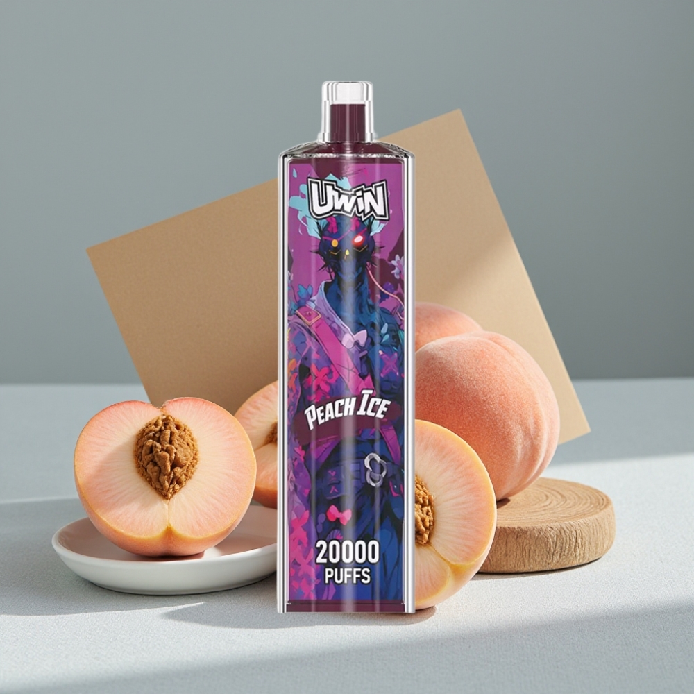 Uwin Shisha Hookah Crystal 20000 Puffs 22ml Pfirsich Eis